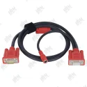 DB9Pin male to DB9Pin female+DC main test cable