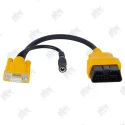 OBD male to DB-9Pin+DC cable