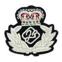 Indian silk embroidery badge