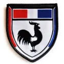 France cock woven patch