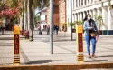 Sinowatcher smart pedestrian crossing bollard system case in south America