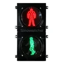 200mm Red Static and Green Dynamic Pedestrian Lights