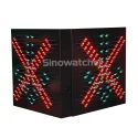 600mm Red Cross + Green Arrow LED Pixel Cluster Lane Control Sign Light-Two Side