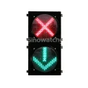 300mm Red Cross + Green Arrow Lane Control Sign Light