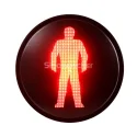 200mm High Flux Red Pedestrian Traffic Light Module