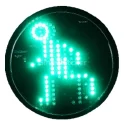 200mm Green Pedestrian Crossing Light Module