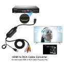 6 Feet HDMI to 3-RCA Video Audio AV Component Transmitter Adapter Cable For HDTV DVD