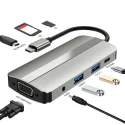 Type-c interface 8-in-1 docking station sd tf is applicable to macbook apple notebook usb hub