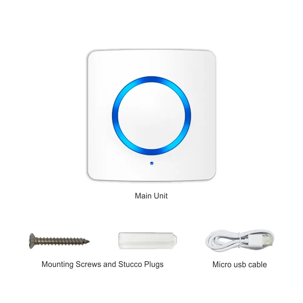 Indoor siren and chime for smart home, RL-WALM01, Tuya smart, 2.4GHz WiFi, 90dB, no hub needed, automation 8