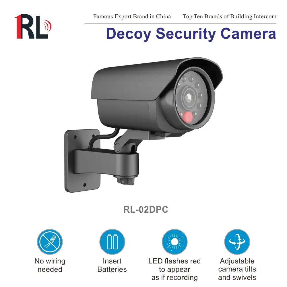 Decoy Security Camera，RL-02DPC，A flashing red LED 1