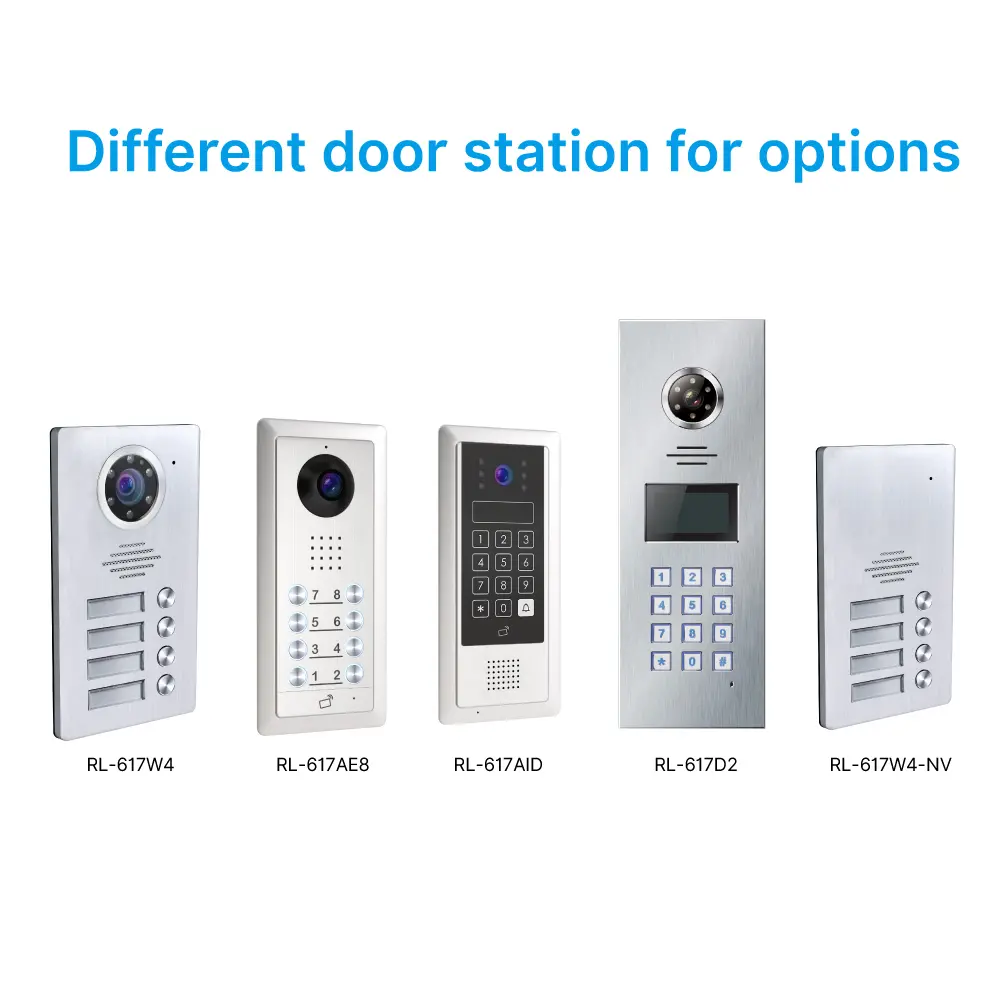 Intercom system, RL-617NV2, analog, two wires, indoor audio phone for villa or buildings, lock release, Do Not Disturb function_08