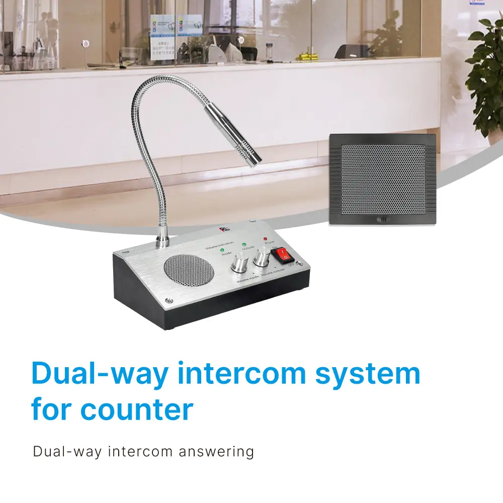 Intercom system, RL-9908, for bank counter window, dual-way intercommunication_02