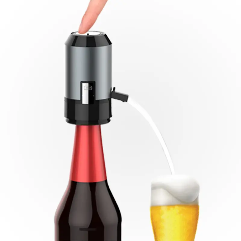 Beer Bubbler, Beer Foamer, Portable Beer Foam Machine for Bottled