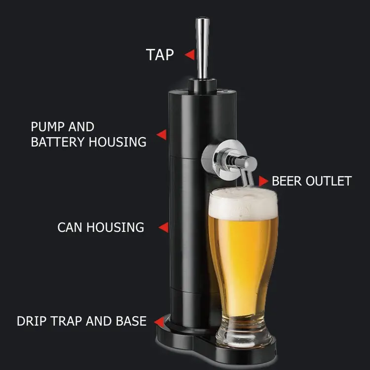 GFS-B6 Vertical Beer Machine Details Black4