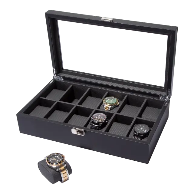 12 Slots PU leather watch box-WB006 (3)