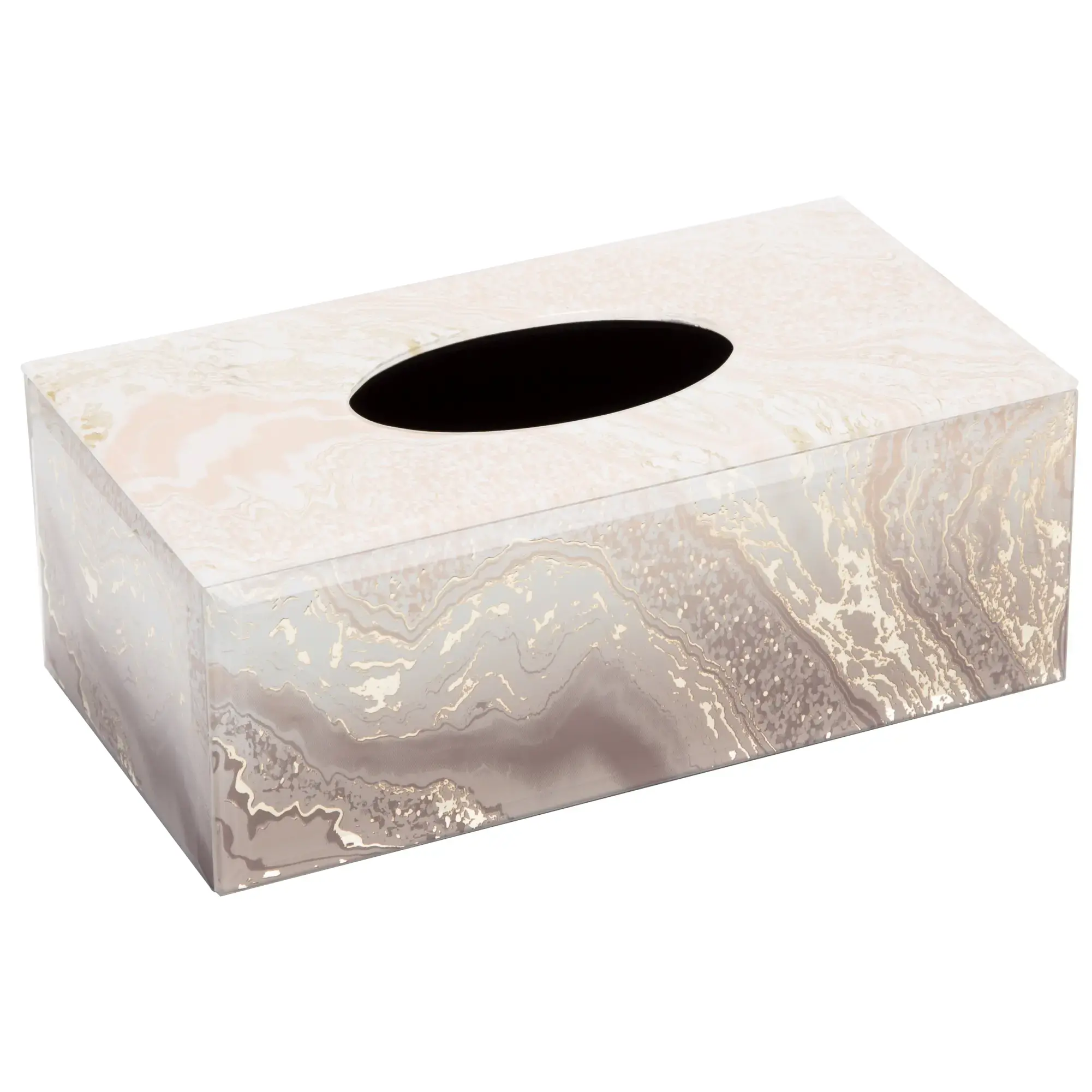 glass tissue box cover