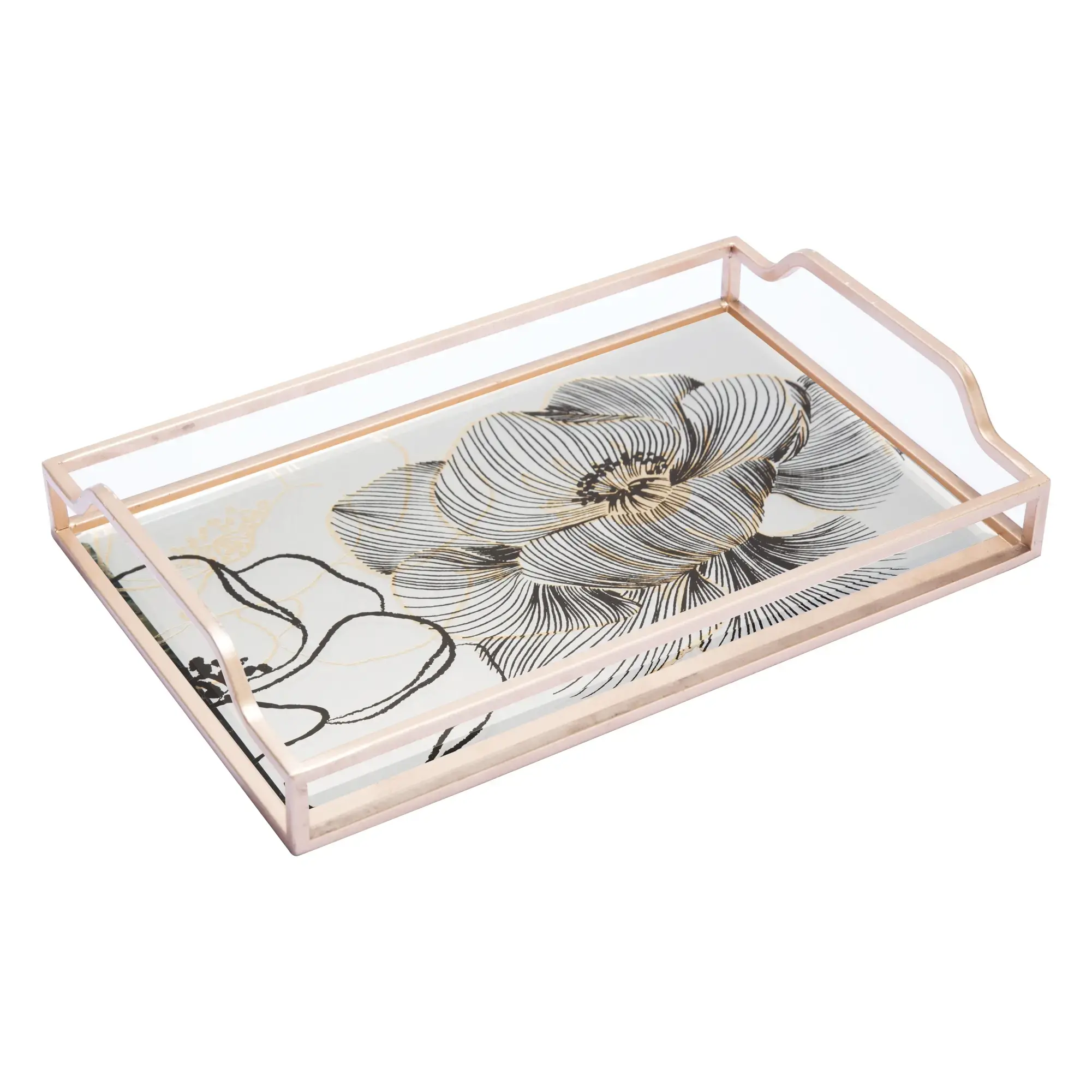 decorative glass tray