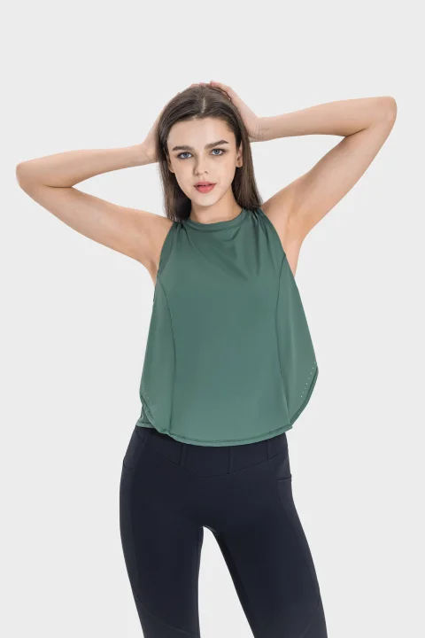 Womens Quick Drying Longline Yoga Top Slim Fit Round Neck Sports Shirt For  Running, Fitness & Outdoor Activities Breathable & Fashionable T Shirt L  2067 From Wslly104104, $13.46