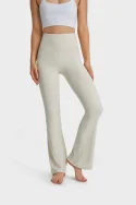 High-Waist Flare Yoga Pants - Customizable and Wholesale Orders