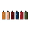 ZY2712A 10000puffs rechargeable disposable vape with leather housing