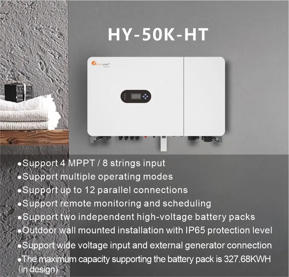 High Voltage Hybrid 3 Phase Solar Inverter
