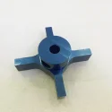 D001 high quality CNC machining 6061 T6 parts anodized deep blue